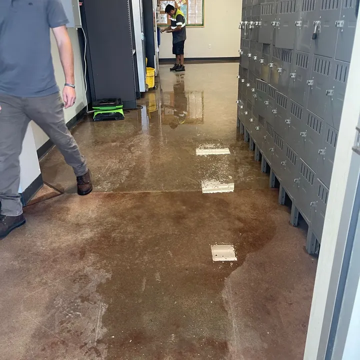 Commercial water cleanup in a Lockhart-area building
